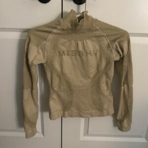 MISBHV Beige Army Turtleneck Long Sleeve – XS, New